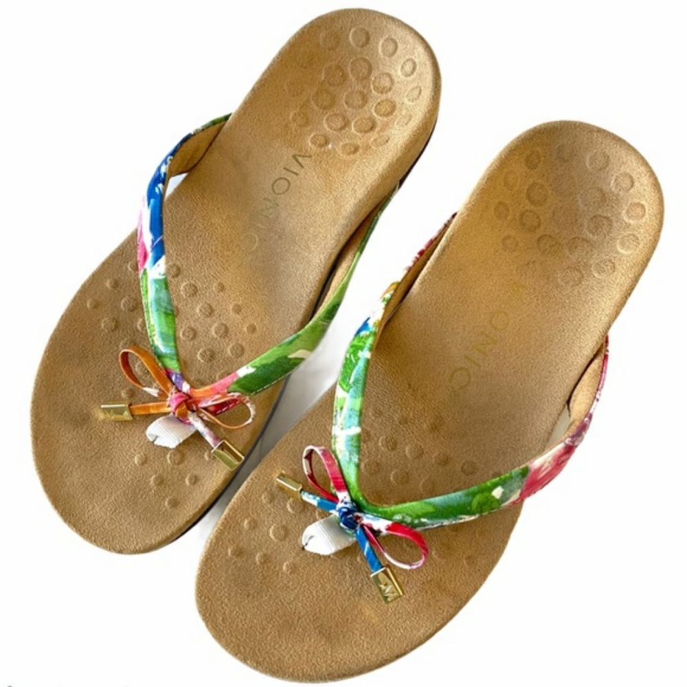 Vionic Rest Bella Floral Sandal Flip Flop Size 5